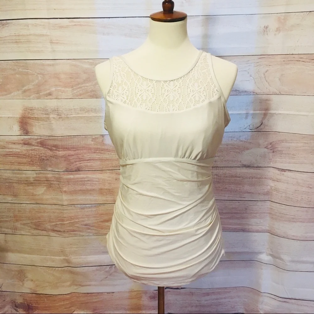 Athena Shirred Swim Dress - Picture 4 of 7